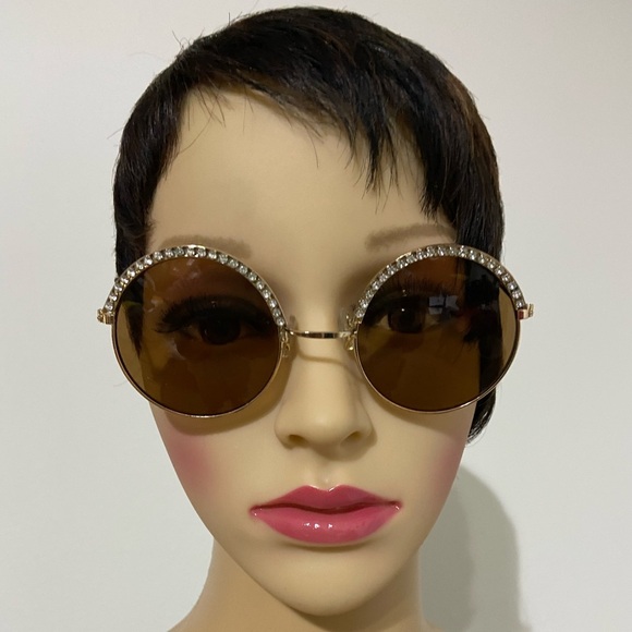 Primark Round Diamanté Sunglasses - Picture 4 of 7